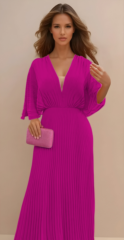 Olga - Vestido Clásico Plisado