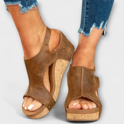 Sofia – Sandalias de cuero ortopédicas