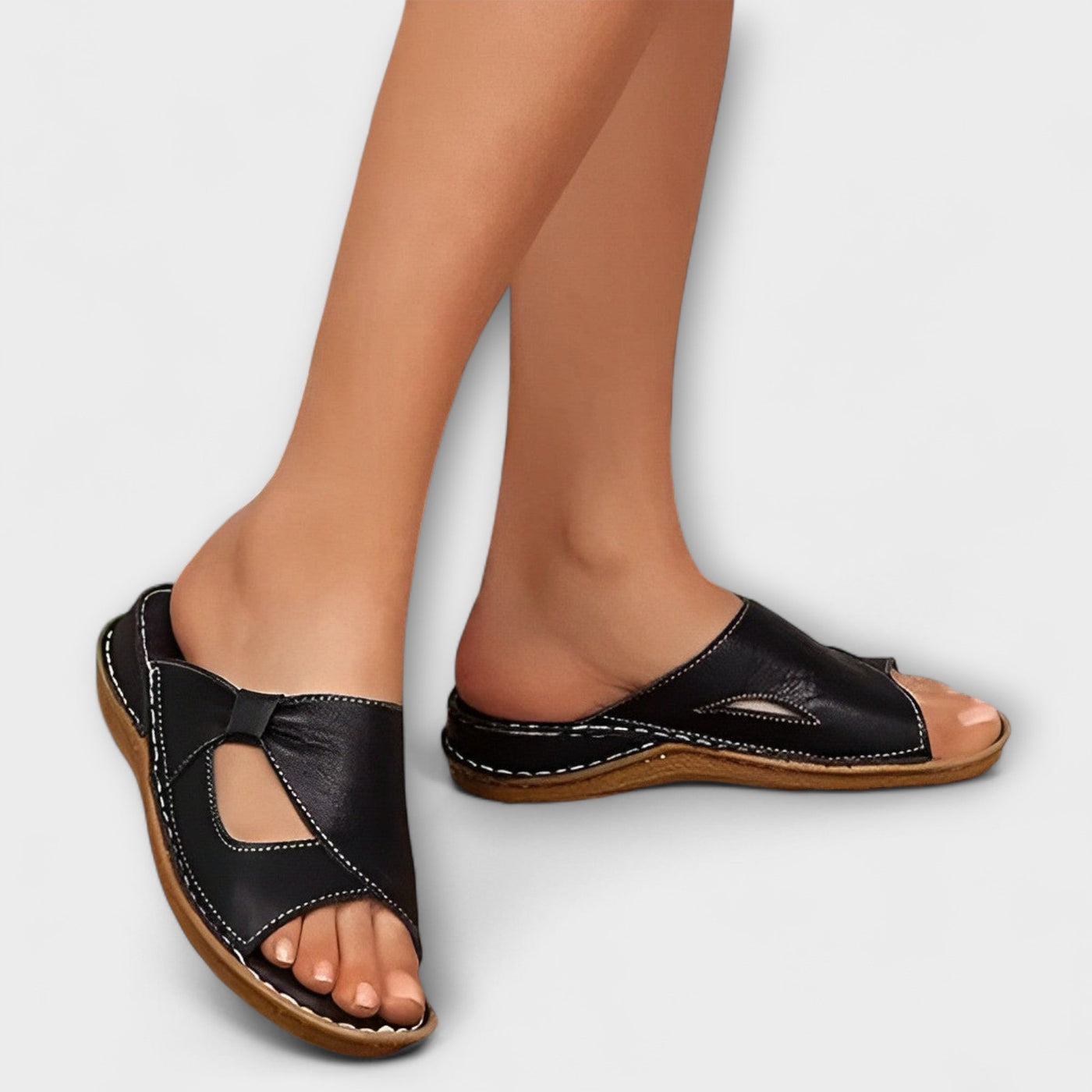 Giorgia – Sandalias de cuero ortopédicas