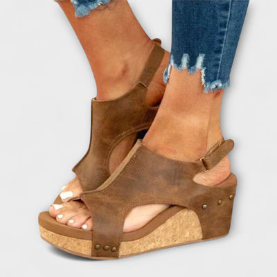 Sofia – Sandalias de cuero ortopédicas