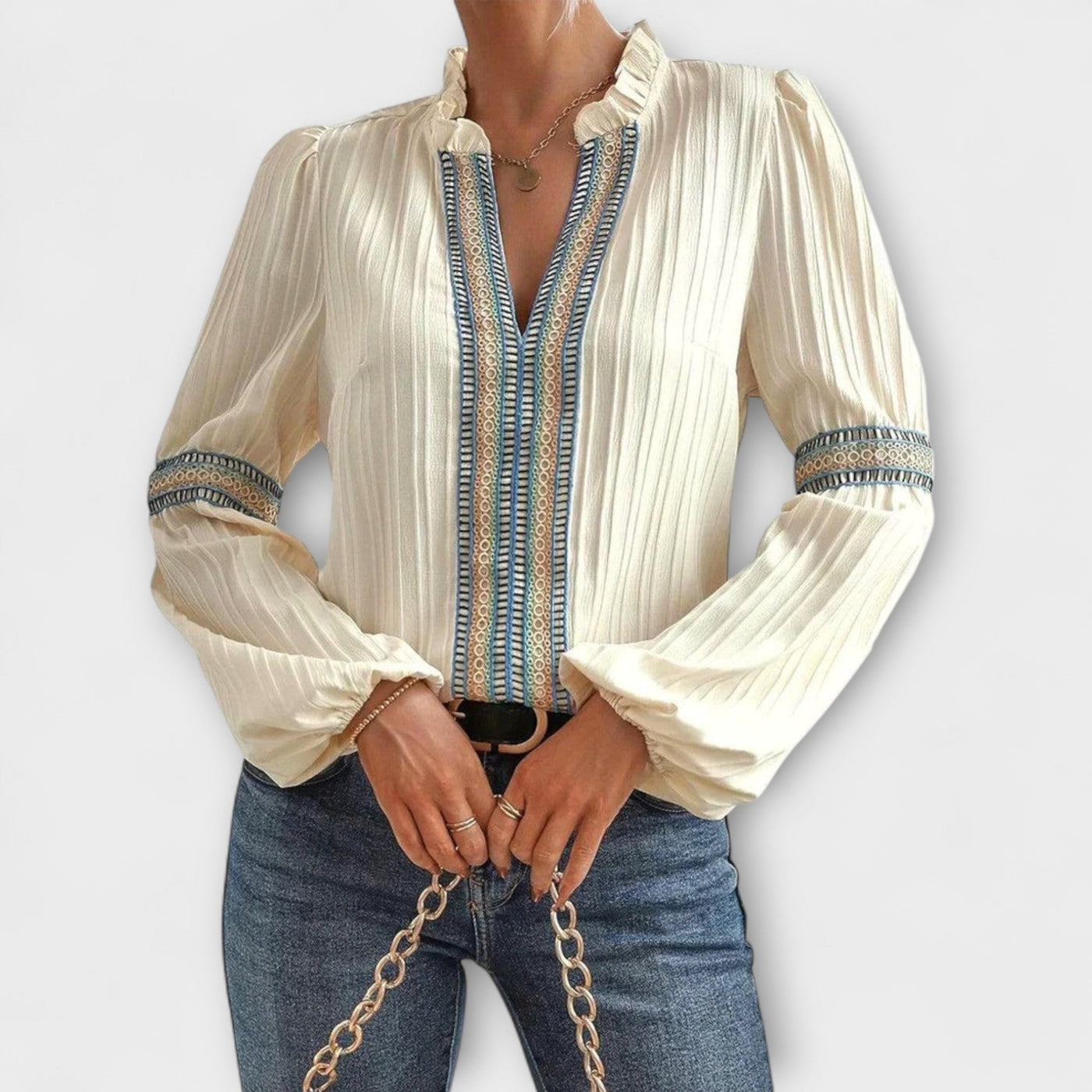 Licia – Camisa de Manga Larga Elegante