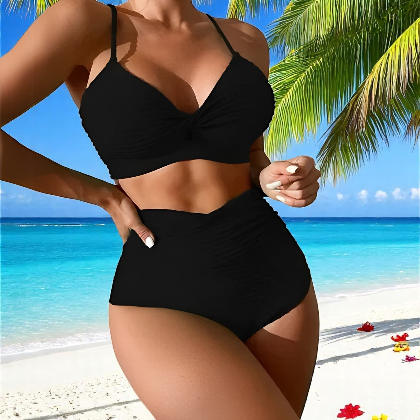 Serena – Bikini Push-Up de Cintura Alta
