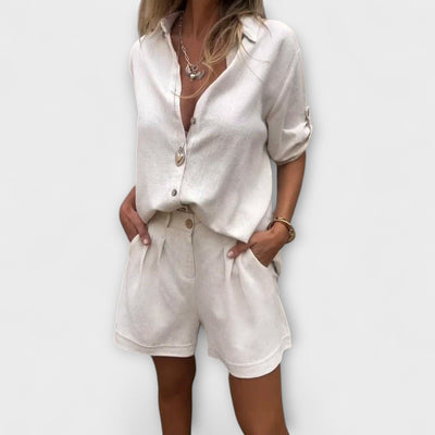 Lucia – Conjunto de lino para damas