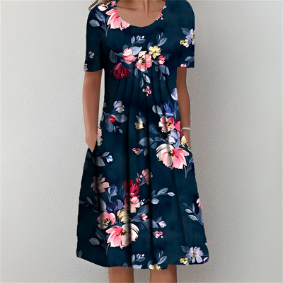 Moda Nova™ | Vestido midi floral