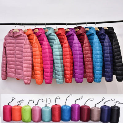 Nord - Chaqueta impermeable con plumón blanco de pato y diseño plegable