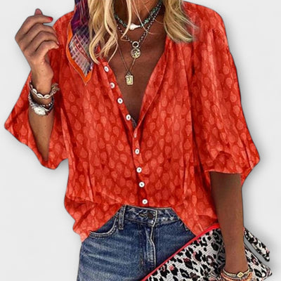 Vanessa – Blusa de mujer con escote en V