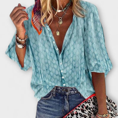 Vanessa – Blusa de mujer con escote en V