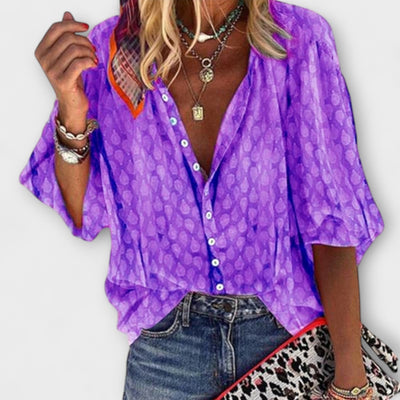 Vanessa – Blusa de mujer con escote en V