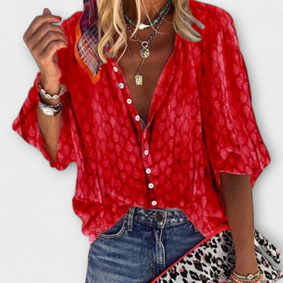 Vanessa – Blusa de mujer con escote en V